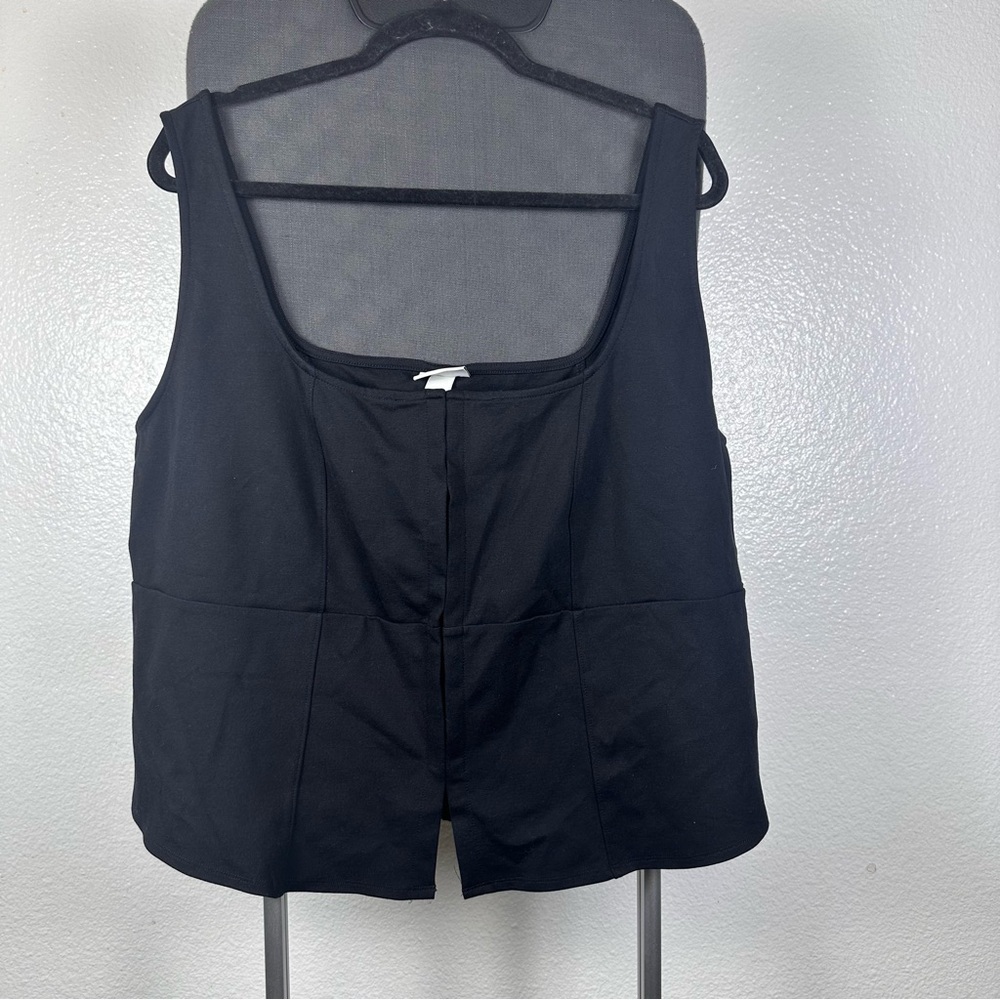 Ava & Viv | Charcoal Sleeveless Top‎